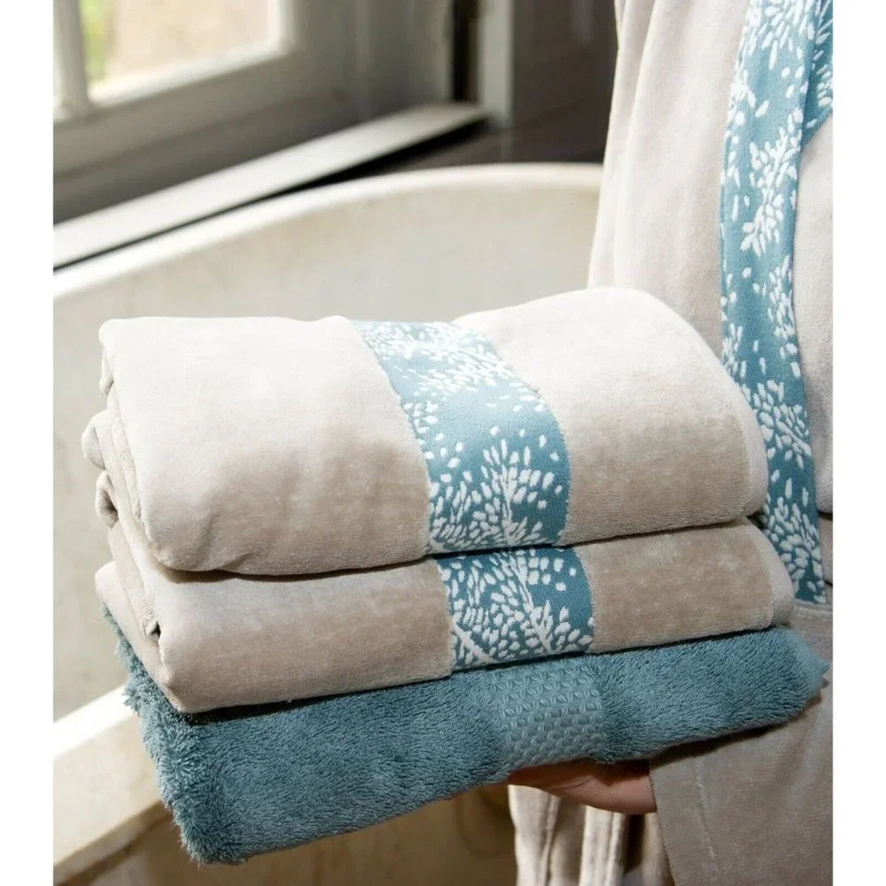 YVES DELORME Rameaux Hand Towel (55cm x 100cm) 22”x39” (F3)